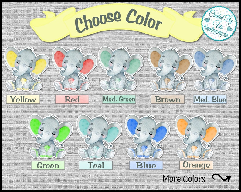 Baby Boy Elephant cutouts party decoration Little peanut baby shower Yellow It/'s a Boy watercolor sleeping Elephant 1st Birthday 18 Die cuts