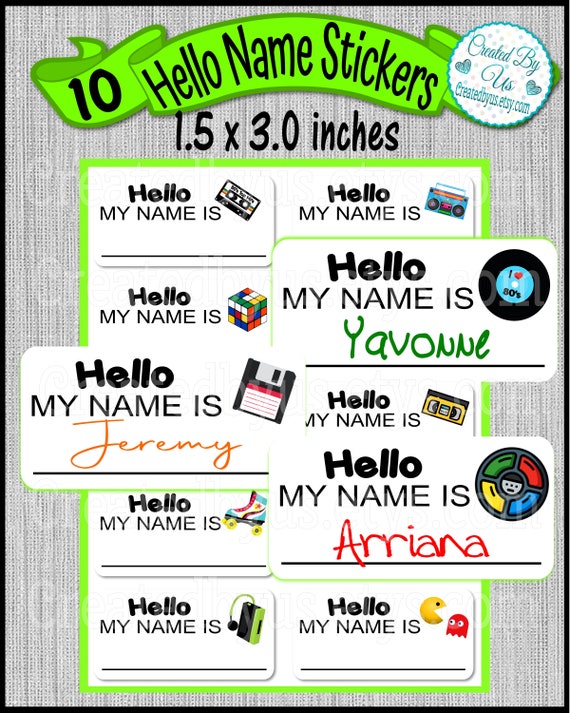 Hello My Name Is Sticker Dark Blue" Sticker For Sale By DeliveryGeorge Redbubbl