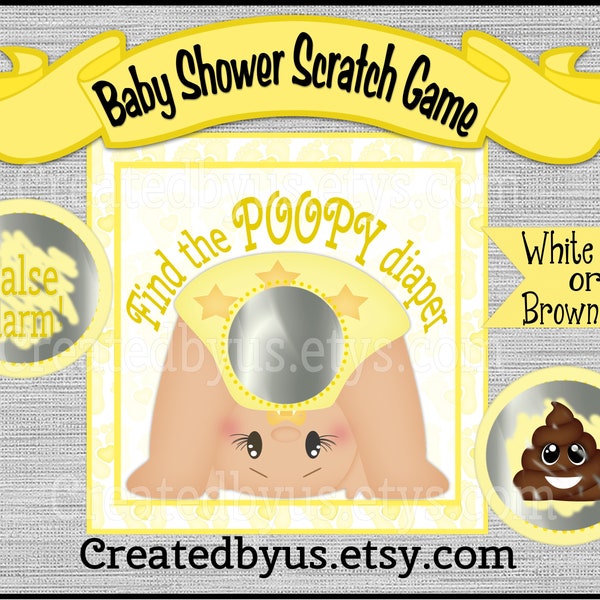 Poopy Diaper Game - Etsy