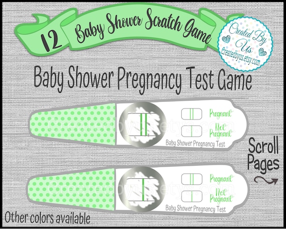 Juego de prueba de embarazo para baby shower Pruebas de embarazo para raspar Tarjetas para raspar para baby shower Recuerdos para raspar Juego de