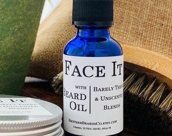 Minty Fresh Blend Barely Scented Beard Care Oil with Tea Tree, Eucalyptus, Peppermint Essential Oils