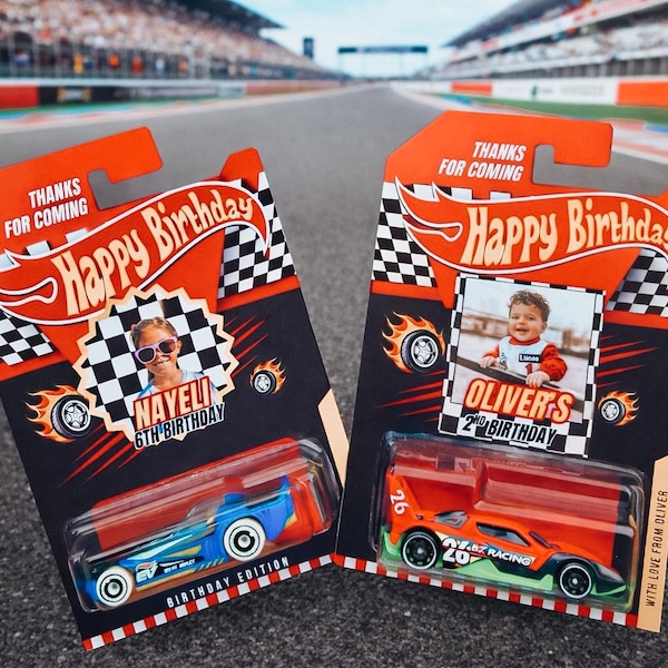 Race Car Themed Party Favor