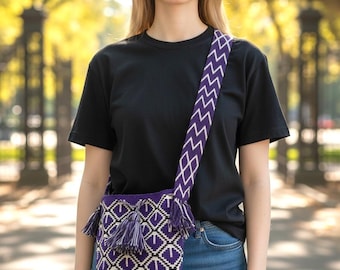 Handmade Mexican Shoulder Bag | Artisan Crossbody Tote | 14.5" x 11.5" || ArteyAlmaMexicana