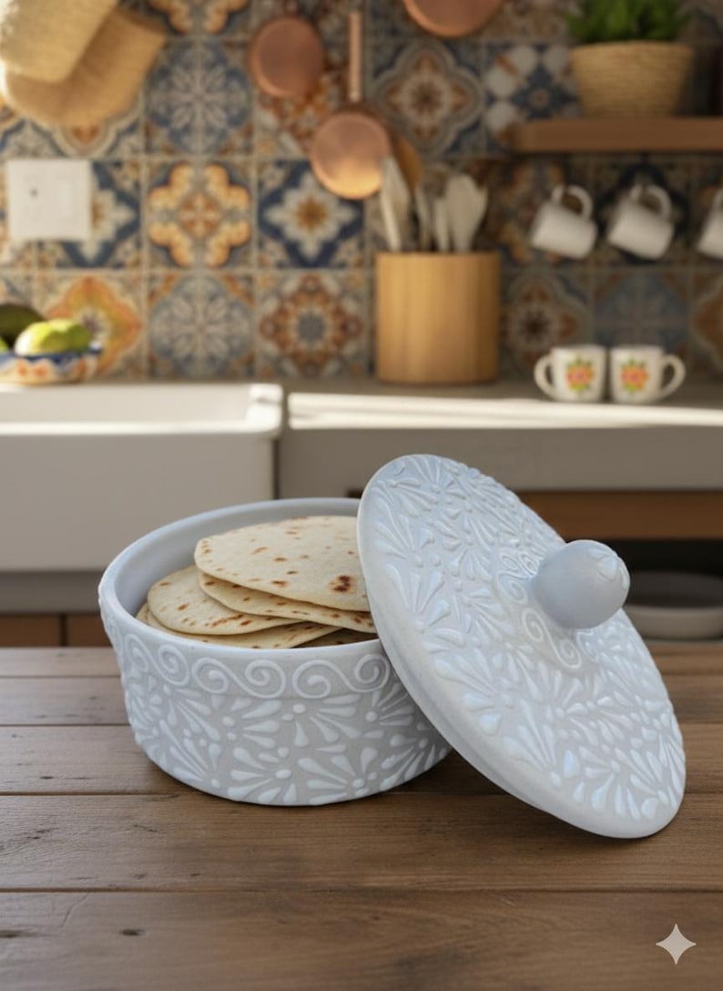 Mexican Talavera Tortilla Warmer || Tortillero de Talavera Mexicano || ArteyAlmaMexicana