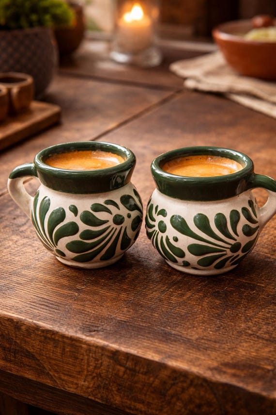 Handmade Talavera Espresso Mugs – Mexican Artisan Pottery