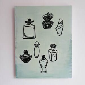 Beautiful Painting Vintage Perfume Bottles