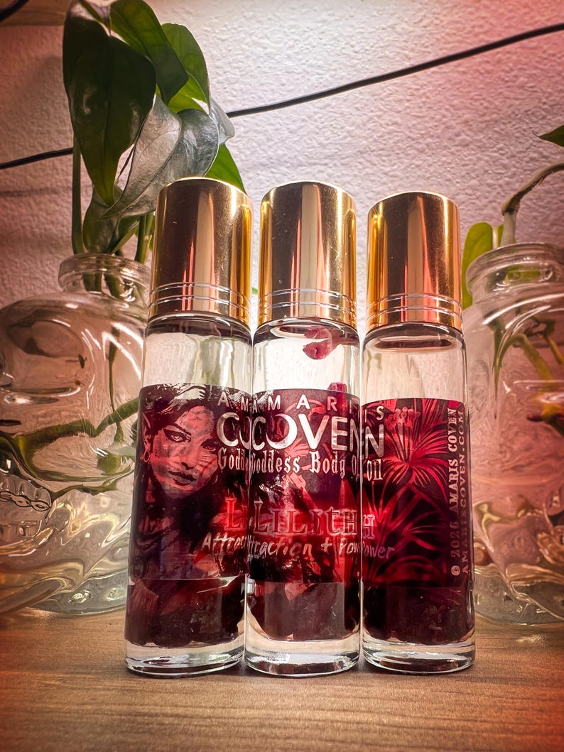 Lilith Body Oil | Dark Feminine Perfume | Shadow Goddess Ritual Fragrance | Witchy Anointing Oil | Empowerment Self Care image 5