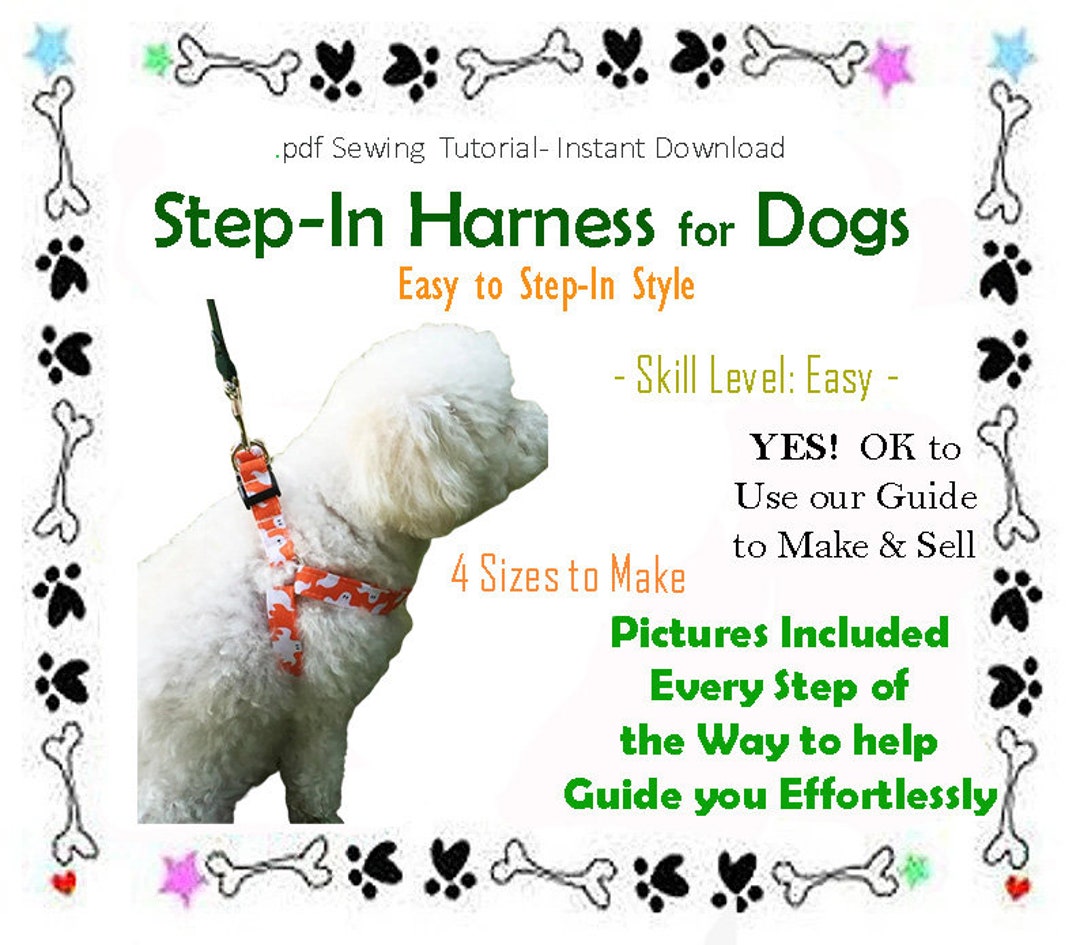 Dog Harness Small Dog, Dog Harness Instructions, Dog Harness DIY, Dog