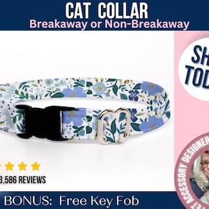 Cat Collar Breakaway, Breakaway Cat Collar, Cat Collar No Bell, Kitten Collar