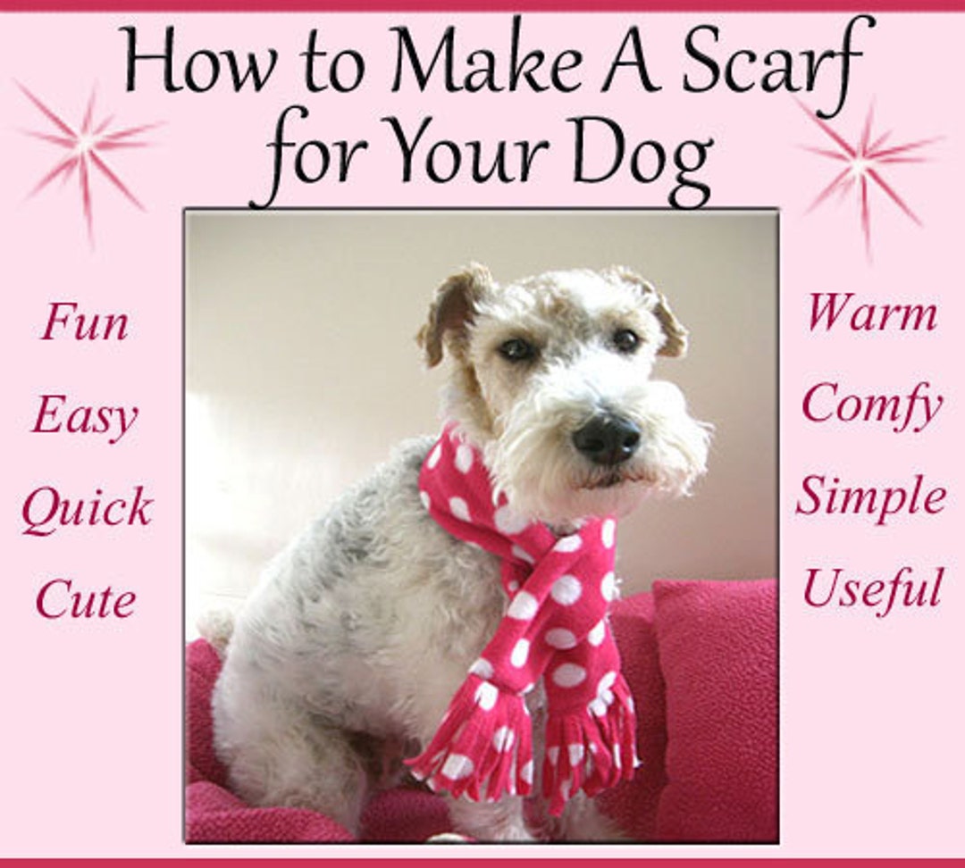 Diy Dog Scarf Patterns, Dog Fleece Winter Scarf Tutorial, Scarf Sewing