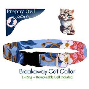 Cat Collar, Breakaway or Non-Breakaway Cat, Kitten, Small Dog