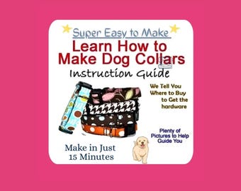 Patrón de costura para collar de perro de tela (hazlo tú mismo): tamaños ajustables (patrón en PDF)