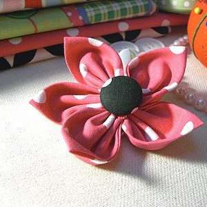 Tutorial para hacer flores de tela para collares de perros: 5 tamaños, fácil de hacer (descarga instantánea) imagen 9