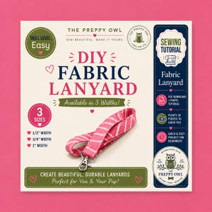 DIY Fabric Lanyard Sewing Pattern: Beginner-Friendly Tutorial (PDF Pattern)