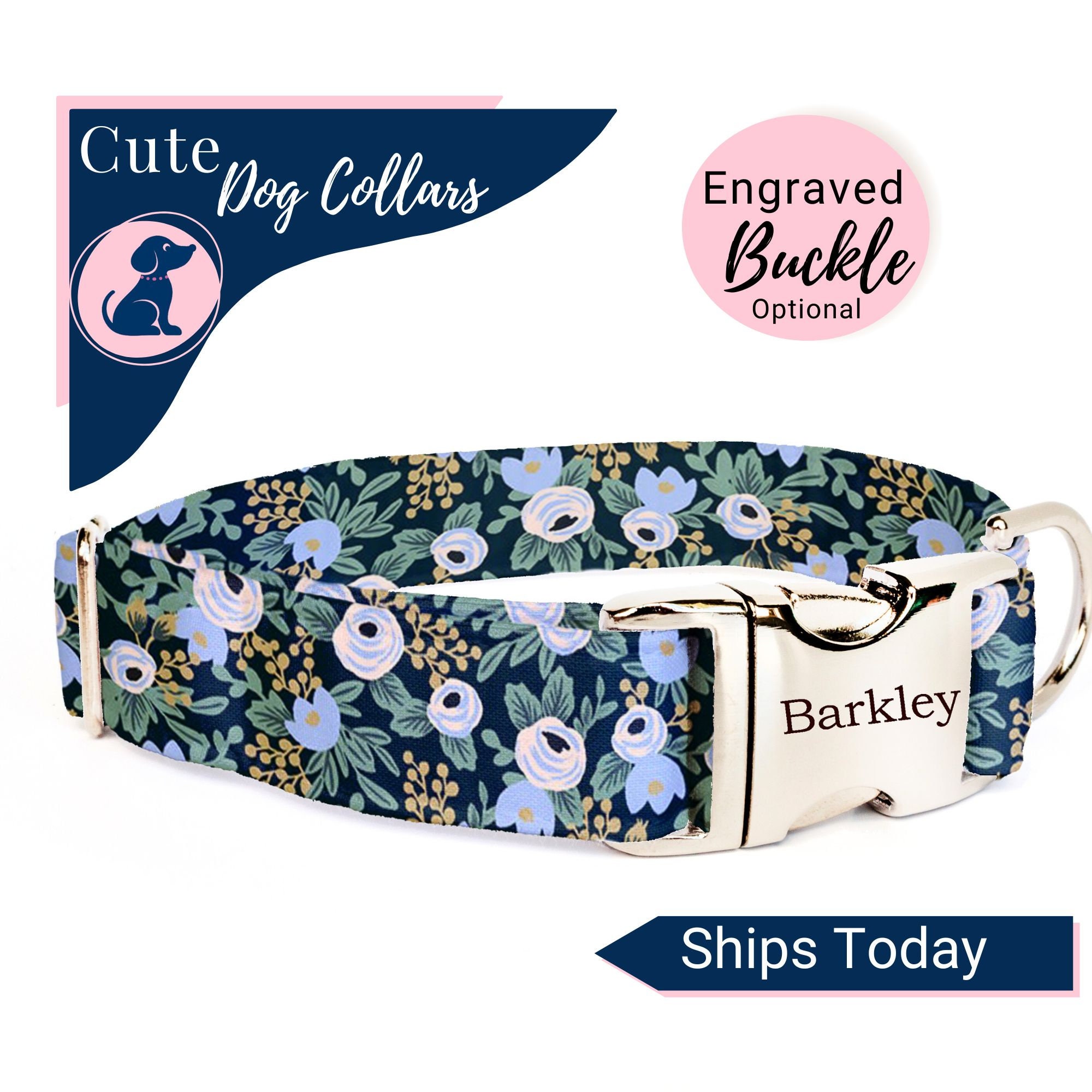 female cute dog collars