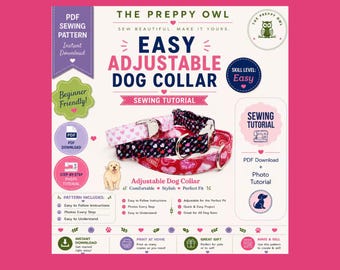 How to Make Adjustable Dog Collars, Pet Collar Pattern, Create Custom Puppy Collars