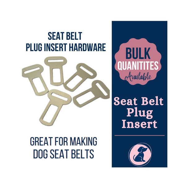 Single Seat Belt Plug Insert Hardware, SeatBelt Plug Insert, Dog Seat Belt Hardware, Pet SeatBelt