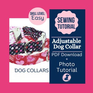 DIY Dog Collar Pattern: Easy Sew PDF Tutorial (Instant Download)