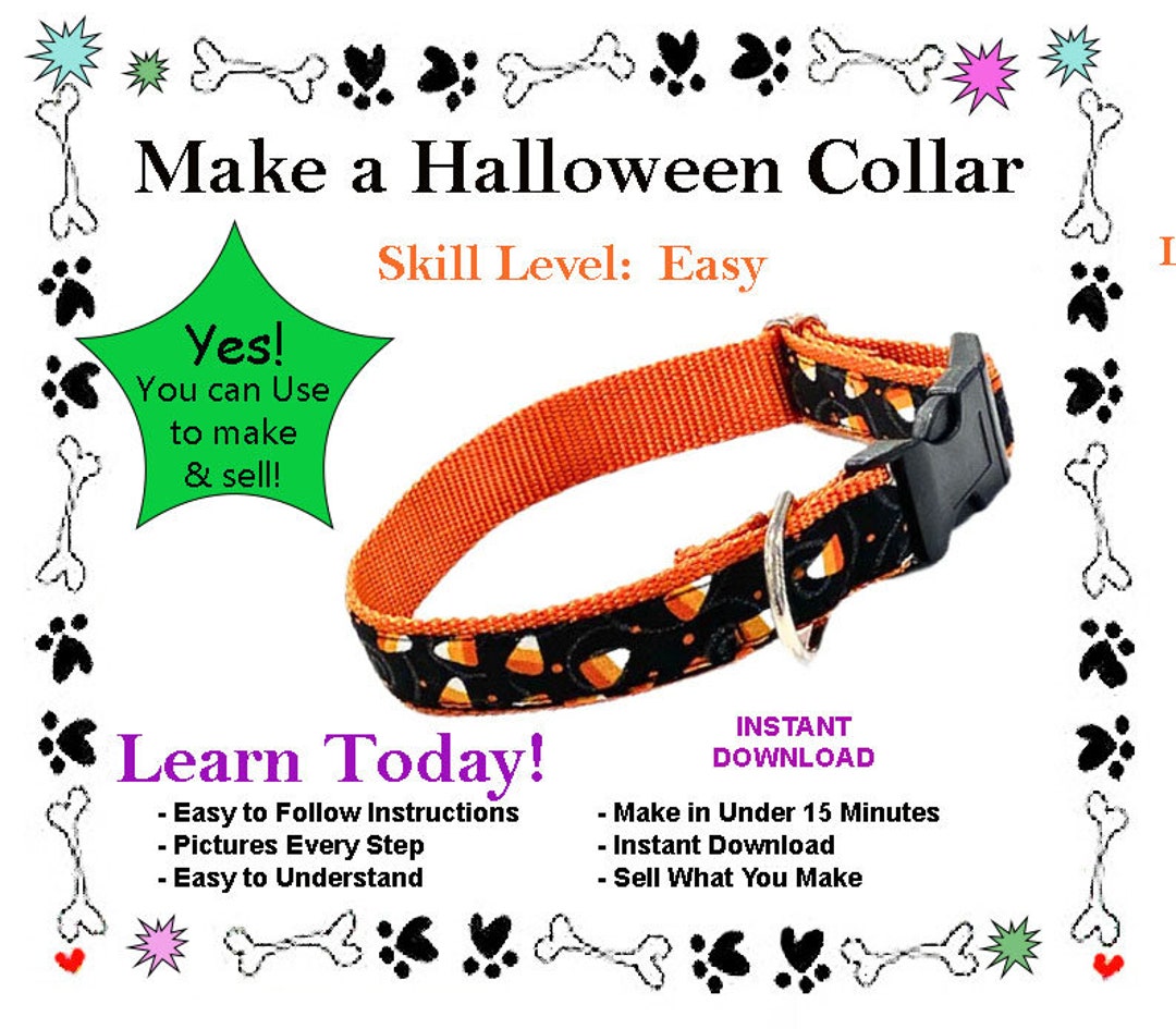 Make a Halloween Dog Collar, Learn How to Make a Collar for Your Puppy