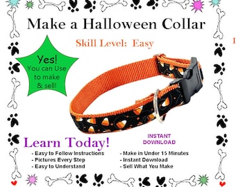 Make a Halloween Dog Collar, Learn How to Make a Collar for your Puppy