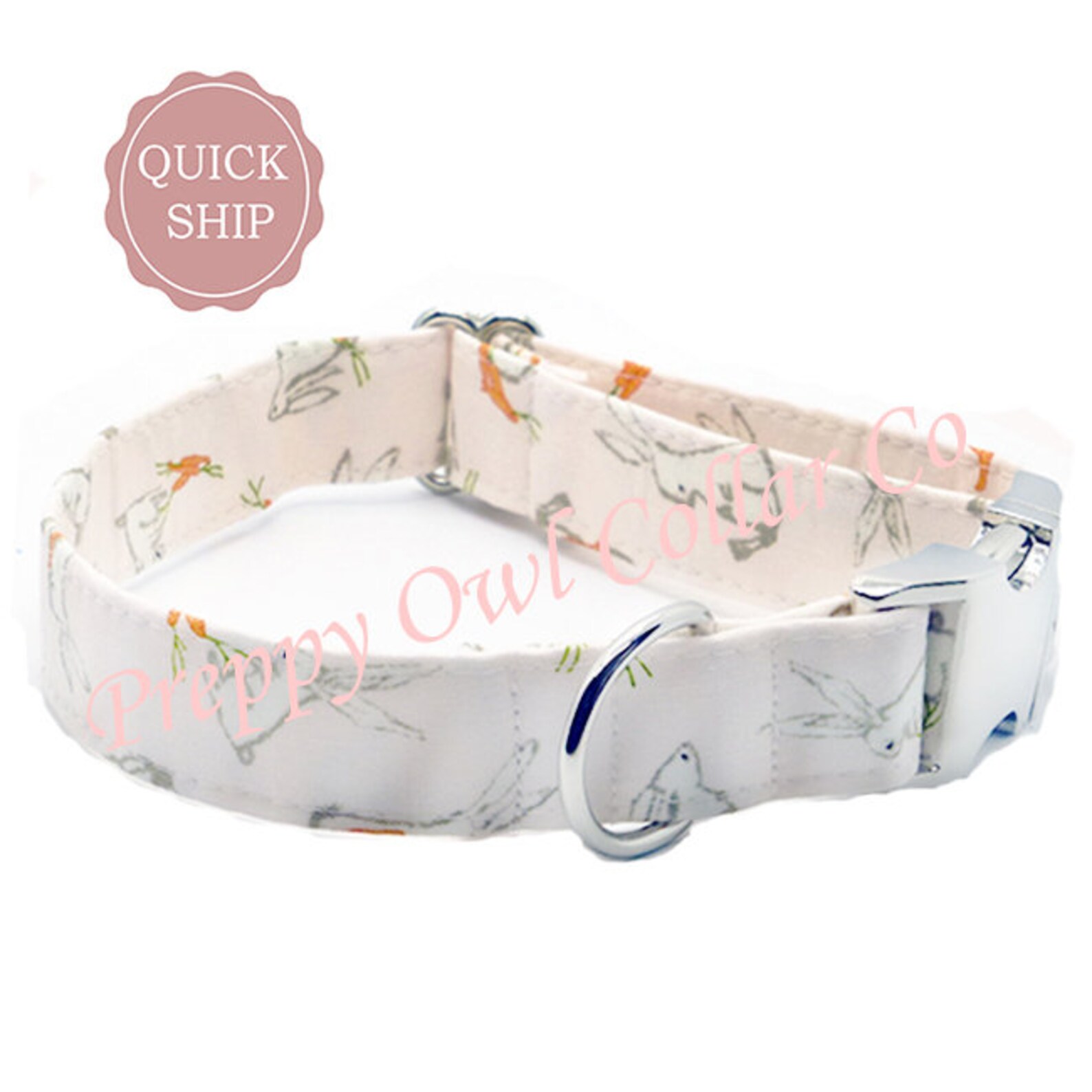 Dog Collar Rabbits Bunny Rabbit Collar Easter Pet Etsy