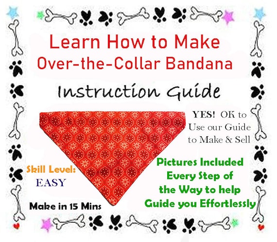 Diy over the collar dog bandana top