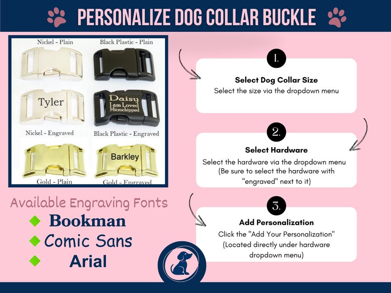 Spring Dog Collar, Gingham Dog Collar, Cute Dog Collar Green, Adjustable Dog Collar for Small Dogs image 4