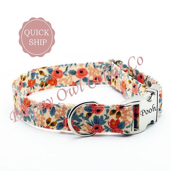 floral puppy collar