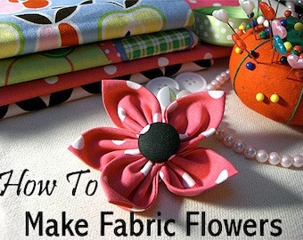 Dog Collar Add On, Make Fabric Flowers for Dog Collars, Instant Download, Easy-to-Follow Illustrated Tutorial, Collar Flower