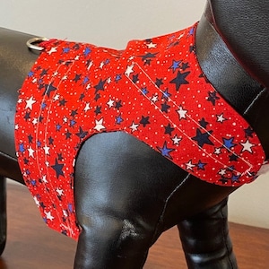 Kitten Harness, Cat Harness Escape Proof, Patriotic Stars Cat Vest, Cat Clothes, Cat Walking Harness