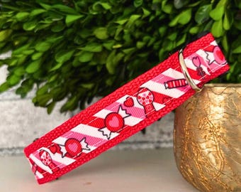 Valentine’s Day Dog Collar – Adjustable Puppy Collar, Love Candy - Pet Gift
