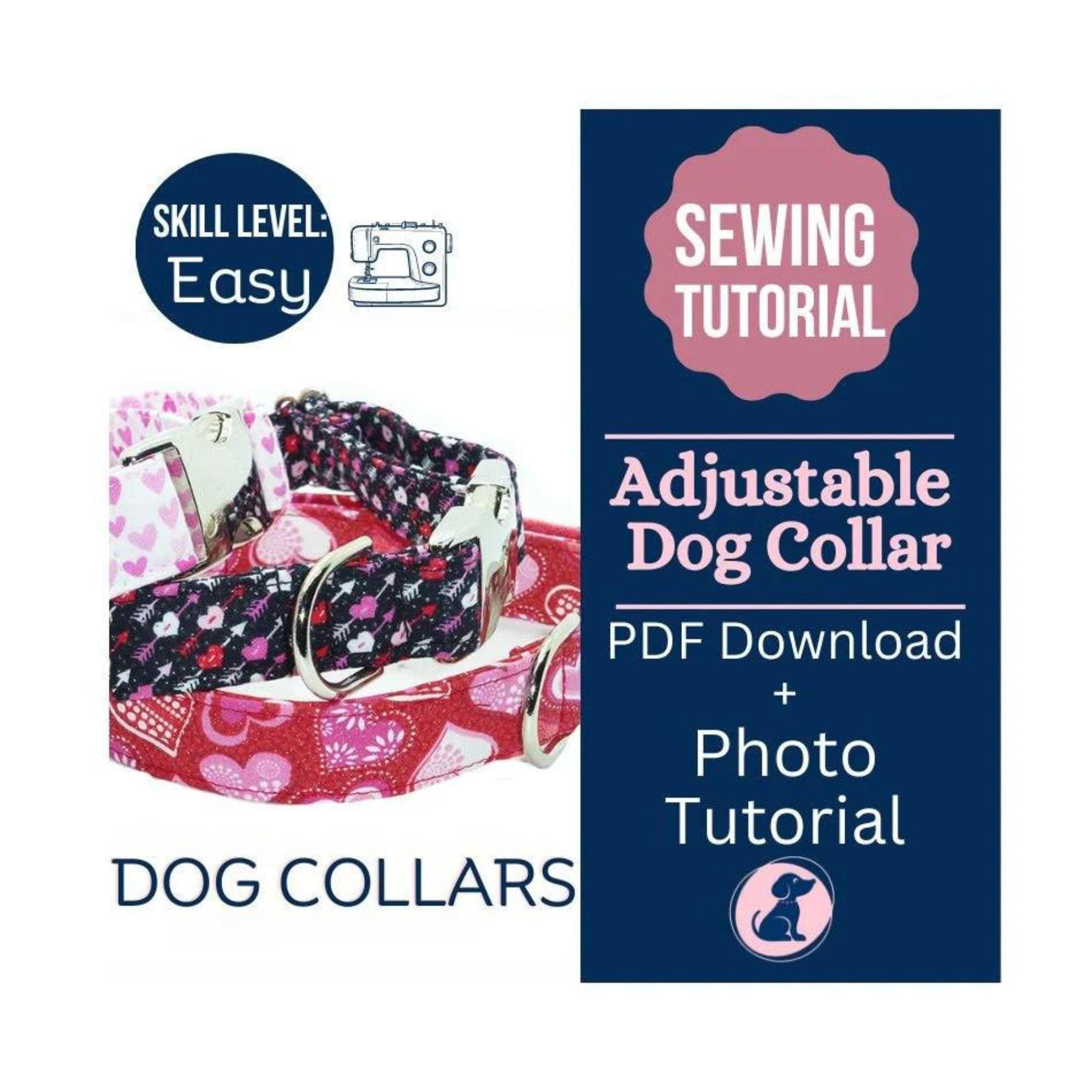 How to Make Adjustable Dog Collars, Pet Collar Pattern, Create Custom Puppy Collars