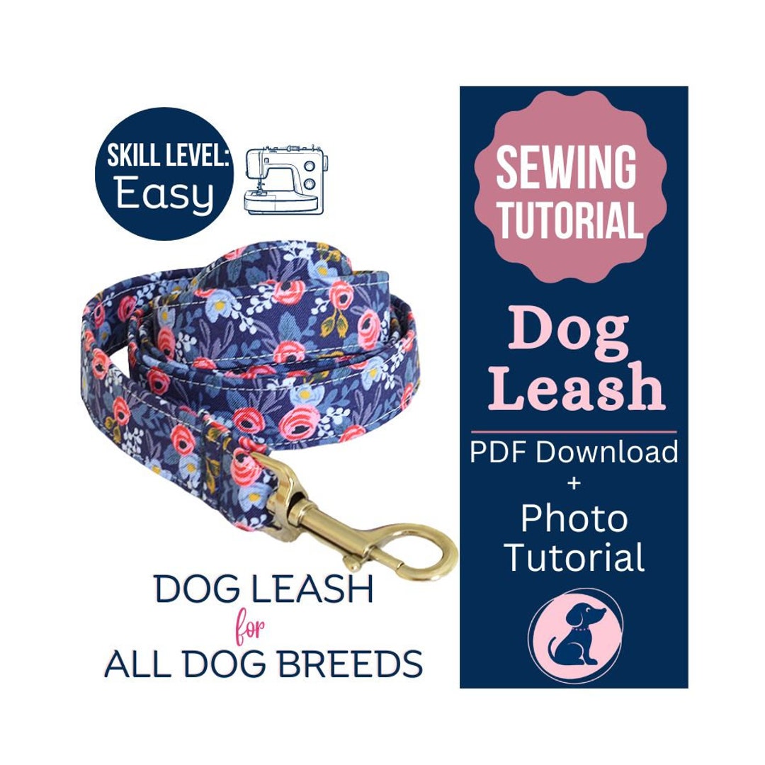 Fabric Dog Leash Pattern, How to Sew a Dog Leash Sewing Tutorial