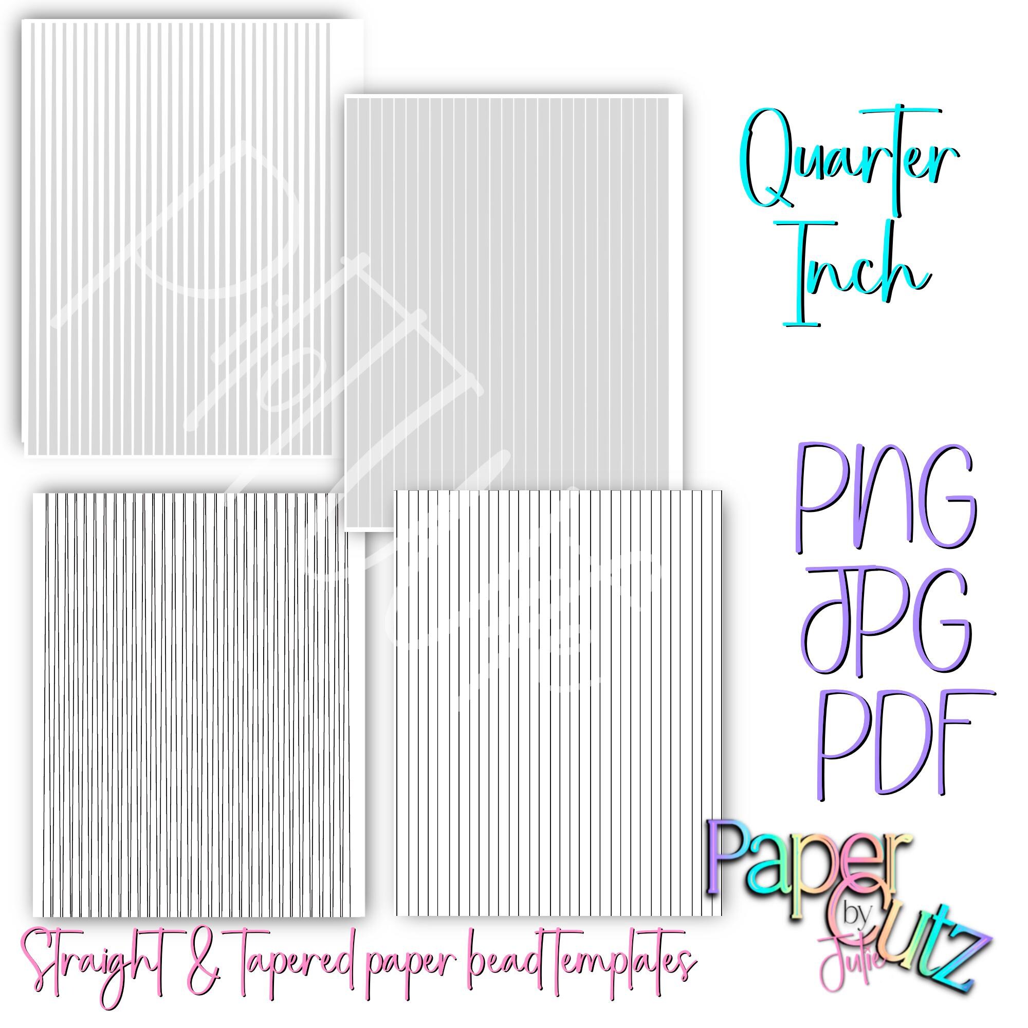 Printable Paper Bead Templates Set, DIY Paper Bead Patterns PDF, JPG ...