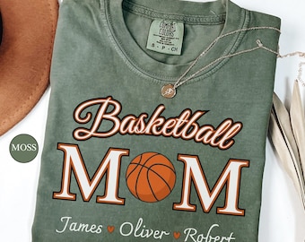 Custom basketball Mom Shirt, Game Day Mama Tee, Personalized Name Apparel, Game Day  basketball Mom Shirt, Gift For Mother's Day