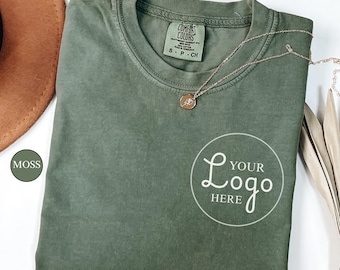 Comfort Colors® Custom Business Logo Shirt, Personalized Company Design Tee, Team Logo Shirt