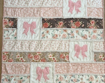 Baby girl rag quilt