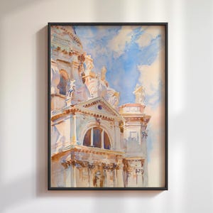 John Singer Sargent Watercolor Reproductions. Santa Maria Della