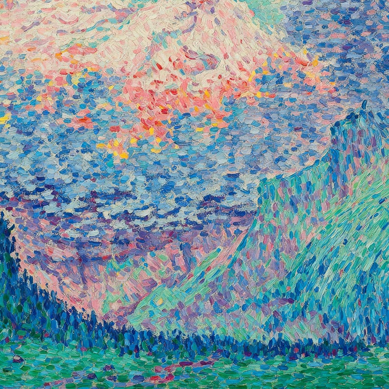 Les Diablerets (1903) | Paul Signac Print | Pointillist Artwork | Neo ...