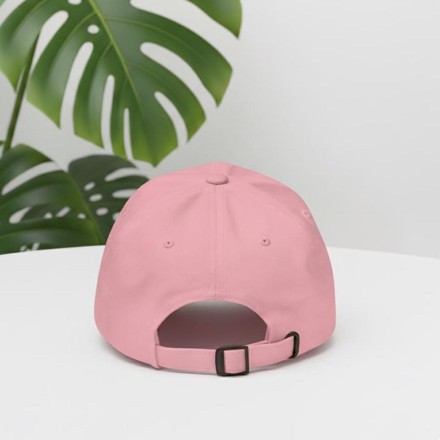 マイアミ ピンク ダッドハット – ミニマリスト刺繍入りベースボール