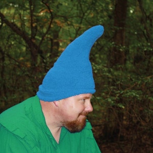 Gnome Hat - Adult size - Ready to ship - Bright Blue