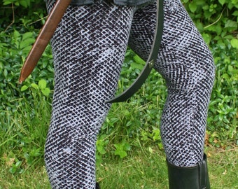 Men's Crushed Velvet Leggings, Embossed Chainmail - pick your color/ pick your size