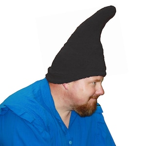 Gnome Hat - Adult size - Ready to ship - Black