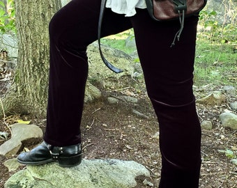 Men's Velvet Slim Bootleg Pull-on Pant - choose your color, size and length