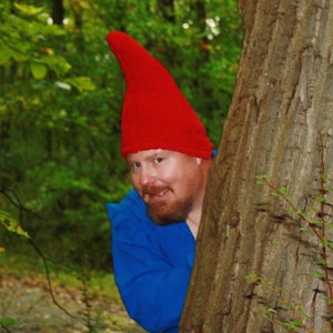 Gnome Hat Adult size Ready to ship Red image 3