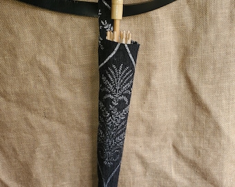 Parasol Sheath - Baroque Fern with Metallic-shot - Ready to ship