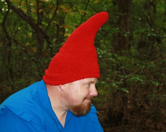 Gnome Hat - Adult size - Ready to ship - Red