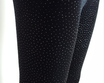 Ladies Limited Edition - Glitter Pin Dot Velvet Leggings - pick your size