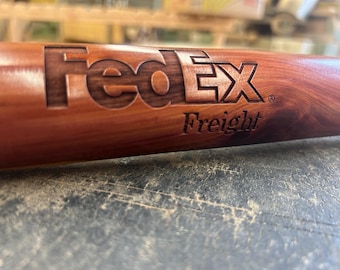 Personalized, laser engraved, cedar and cherry solid wood tire knockers