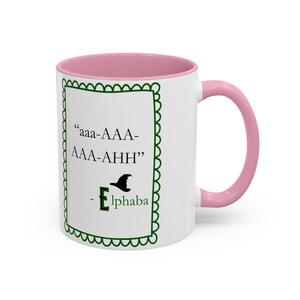 Wicked Inspired Mug Funny Elphaba Gift Humor cup Broadway Musical Two Tone Wicked Witch image 9